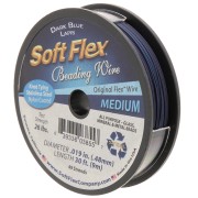 0.48mm 49 strands beading wire - Soft Flex Medium - Dark Blue x9m|raw }}
