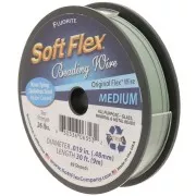 0.48mm 49 strands beading wire - Soft Flex Medium - Moss green x9m