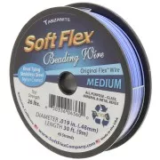 0.48mm 49 strands beading wire - Soft Flex Medium - Light Blue x9m
