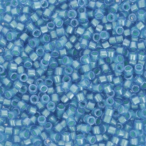 Miyuki Delica 11/0 DB1709 - Mint Pearl Lined Azure x8g