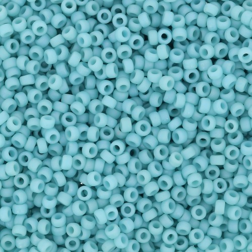 Miyuki Seed Beads 15/0 2029 - Opaque Turquoise Blue Luster Mat x8g