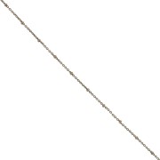 Alternating 1.9 mm Trace chain link with flattened beads - Bronze x50cm