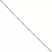 Alternating 1.9 mm Trace chain link with flattened beads - Bronze x50cm