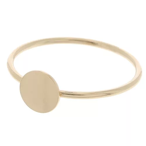 Fine ring with tray for 6mm cabochon - Size 52 - Gold filled x1