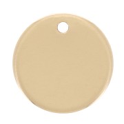 10mm Round sequin - thickness 0.8mm - Gold filled x1|raw }}