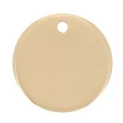 10mm Round sequin - thickness 0.8mm - Gold filled x1