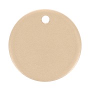 10mm Round sequin - thickness 0.8mm - matt Gold filled x1|raw }}
