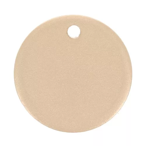 10mm Round sequin - thickness 0.8mm - matt Gold filled x1