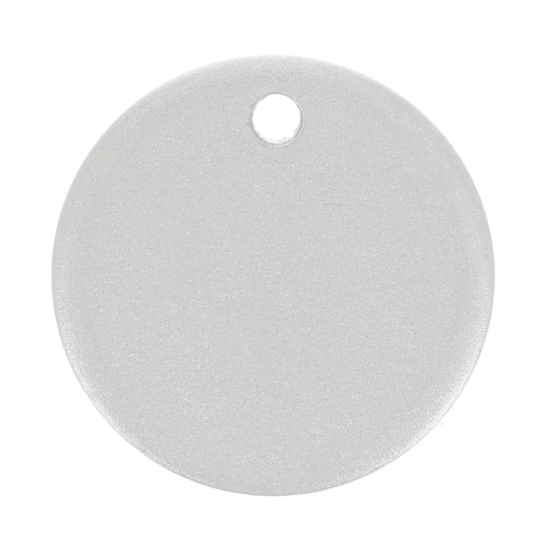 10mm 925 Sterling Silver Round Sequin - 0.8mm thick - matt x1