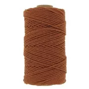 Cinnamon - Bobine de cordon en coton pour macramé 2 mm - Cannelle x100m Bobine de cordon en coton pour macramé 2 mm - Cannelle x100m