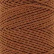 2mm Macramé cotton cord spool - Cinnamon x100m