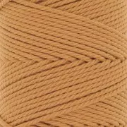 2mm Macramé cotton cord spool - Mustard x100m