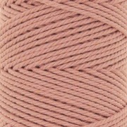 2mm Macramé cotton cord spool - Blush x100m