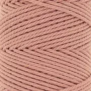 2mm Macramé cotton cord spool - Blush x100m