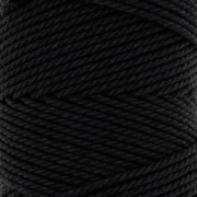 2mm Macramé cotton cord spool - Black x100m