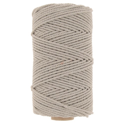 2mm Macramé cotton cord spool - Linen x100m