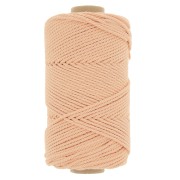 2mm Macramé cotton cord spool - apricot x100m