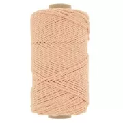 2mm Macramé cotton cord spool - apricot x100m