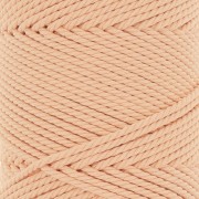 2mm Macramé cotton cord spool - apricot x100m