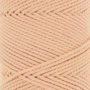 2mm Macramé cotton cord spool - apricot x100m