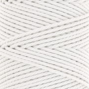 2mm Macramé cotton cord spool - White x100m