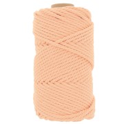 3mm Macramé cotton cord spool - Apricot x50m|raw }}