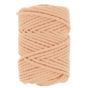 5mm Macramé Cotton Cord Spool - Apricot x50m|raw }}