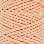 5mm Macramé Cotton Cord Spool - Apricot x50m