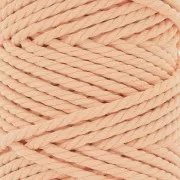 5mm Macramé Cotton Cord Spool - Apricot x50m