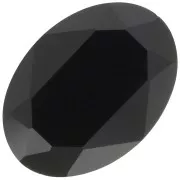 18x13mm oval Aurora A4120 Cabochon - Jet x1