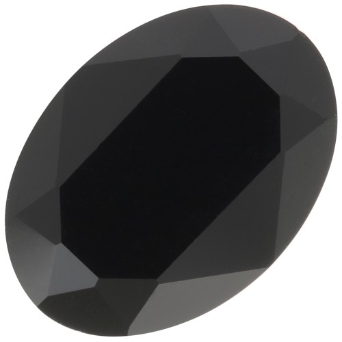 18x13mm oval Aurora A4120 Cabochon - Jet x1