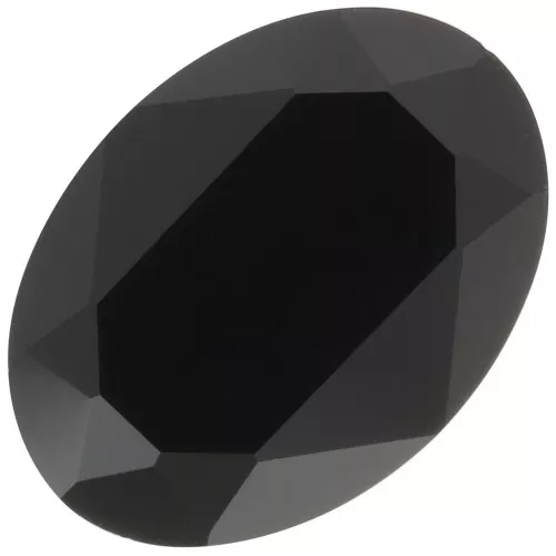 18x13mm oval Aurora A4120 Cabochon - Jet x1