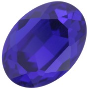 18x13mm oval Aurora A4120 Cabochon - Capri Blue x1