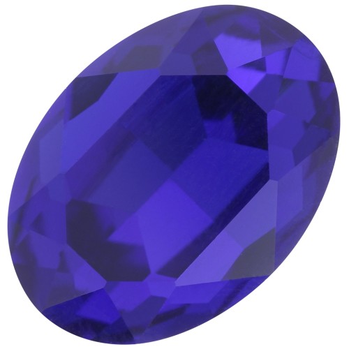 18x13mm oval Aurora A4120 Cabochon - Capri Blue x1