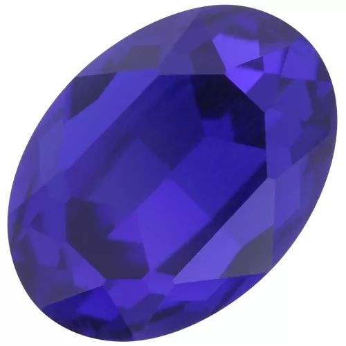 18x13mm oval Aurora A4120 Cabochon - Capri Blue x1