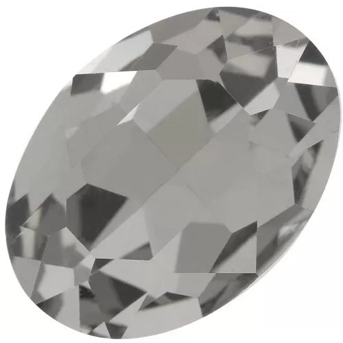 18x13mm oval Aurora A4120 Cabochon - Black Diamond x1