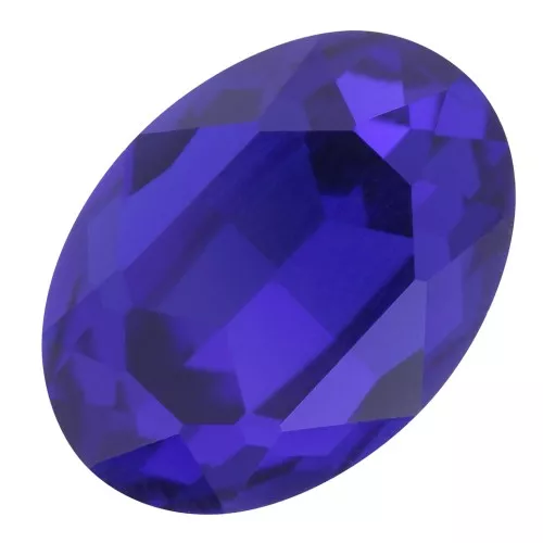 14x10mm oval Aurora A4120 Cabochon - Capri Blue x1