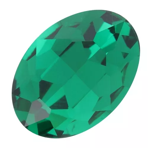 14x10mm oval Aurora A4120 Cabochon - Emerald x1
