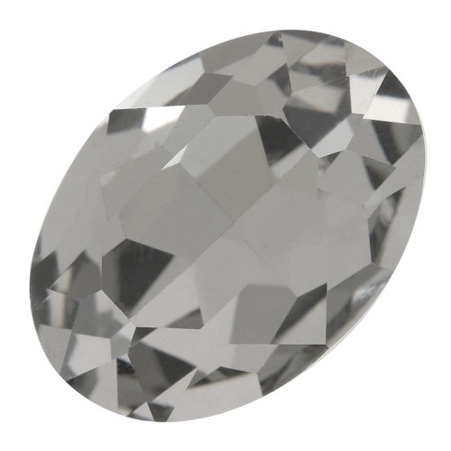 14x10mm oval Aurora A4120 Cabochon - Black Diamond x1