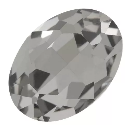 14x10mm oval Aurora A4120 Cabochon - Black Diamond x1