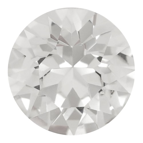 6mm round Aurora A1088 Cabochon - Crystal x1