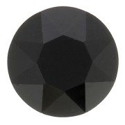 6mm round Aurora A1088 Cabochon - Jet x1