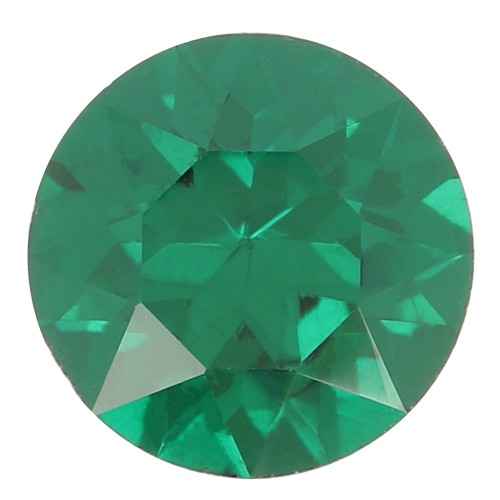 6mm round Aurora A1088 Cabochon - Emerald x1