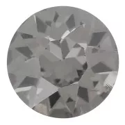 6mm round Aurora A1088 Cabochon - Black Diamond x1