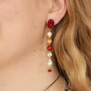 6mm round Aurora A1088 Cabochon - Rose x1