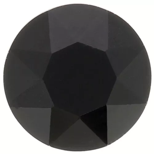 8mm round Aurora A1088 Cabochon - Jet x1