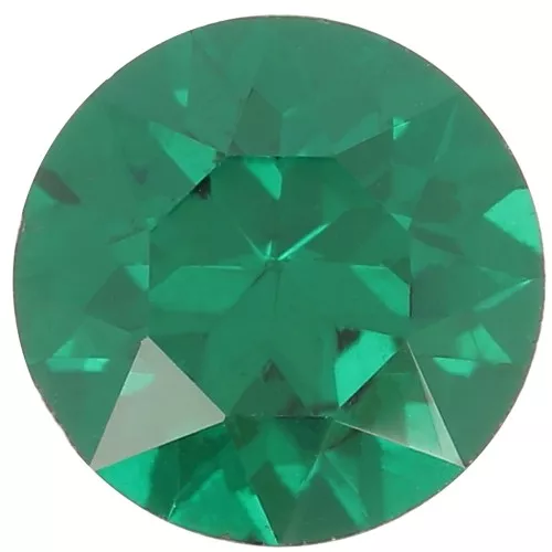 8mm round Aurora A1088 Cabochon - Emerald x1