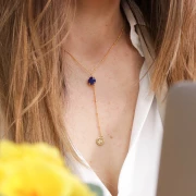 8mm round Aurora A1088 Cabochon - Capri Blue x1