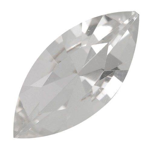 10x5mm Aurora A4200 navette cabochon - Crystal x1