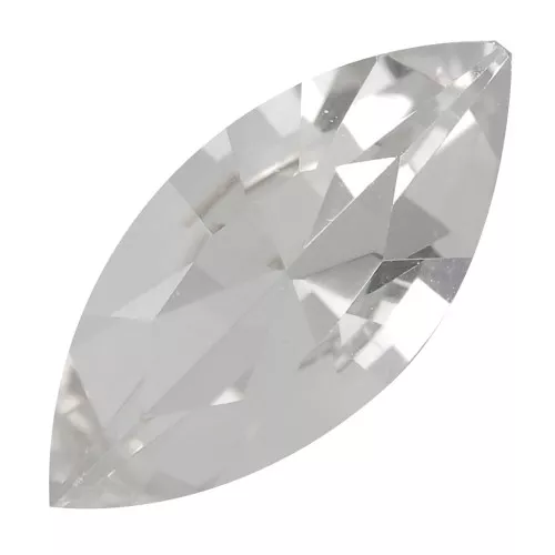 10x5mm Aurora A4200 navette cabochon - Crystal x1